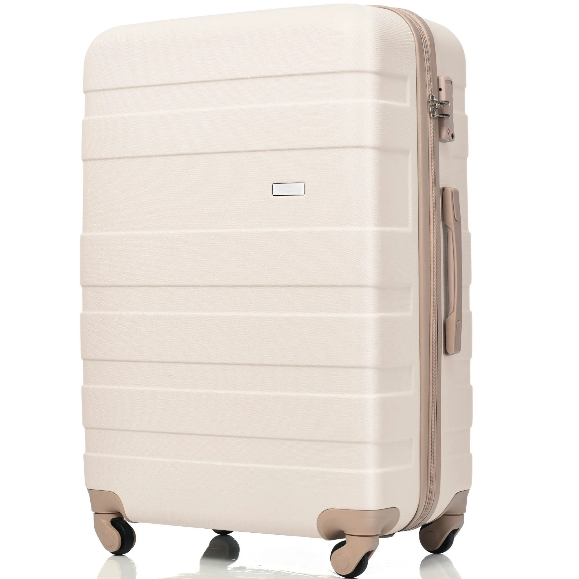 3pcs Luggage Sets with Adjustable Telescopic Handles and TSA Lock & Spinner Wheels (20'' 24'' 28'')