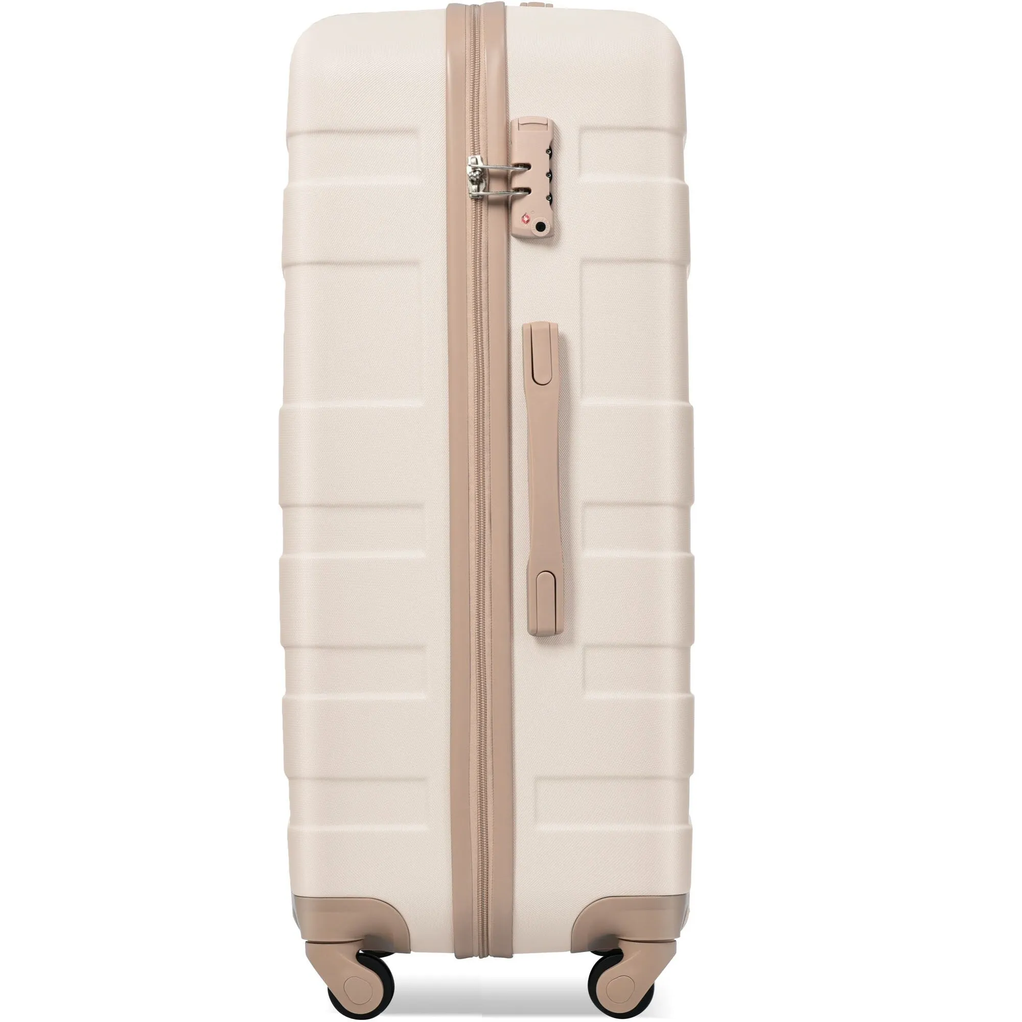 3pcs Luggage Sets with Adjustable Telescopic Handles and TSA Lock & Spinner Wheels (20'' 24'' 28'')