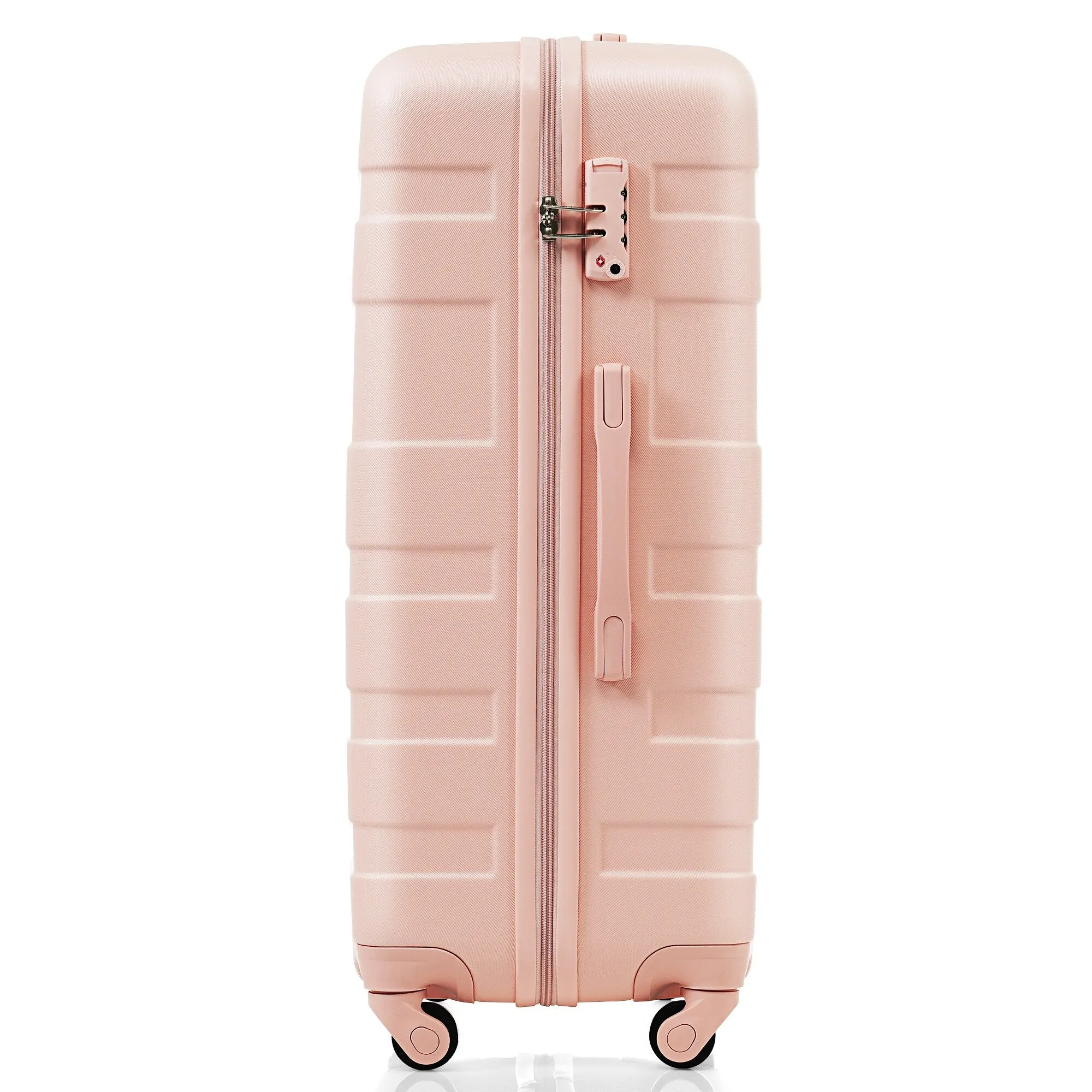 3pcs Luggage Sets with Adjustable Telescopic Handles and TSA Lock & Spinner Wheels (20'' 24'' 28'')