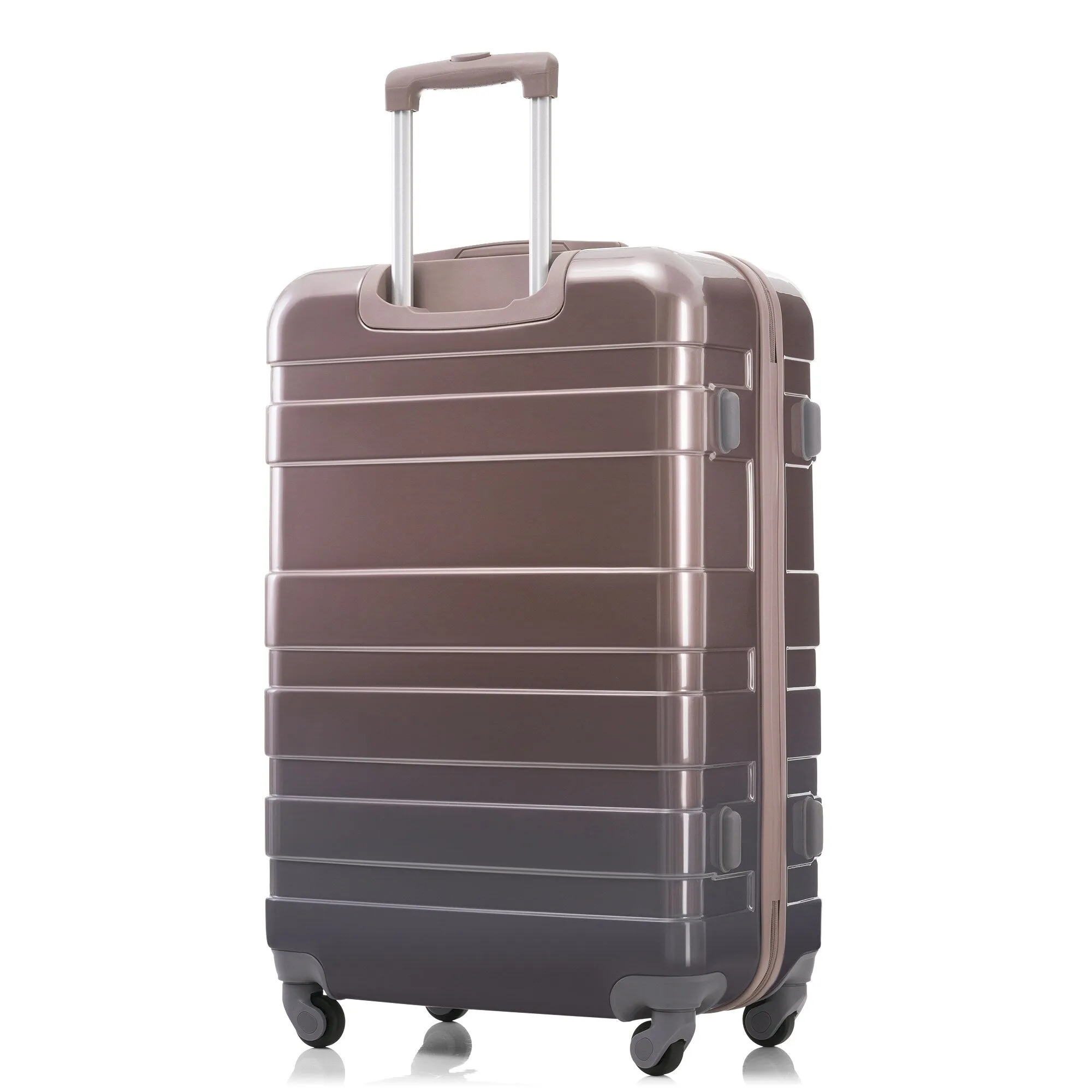 3pcs Luggage Sets with Adjustable Telescopic Handles and TSA Lock & Spinner Wheels (20'' 24'' 28'')