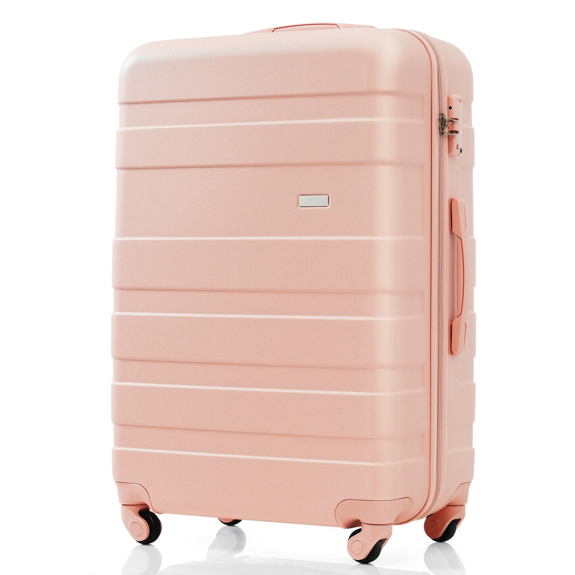 3pcs Luggage Sets with Adjustable Telescopic Handles and TSA Lock & Spinner Wheels (20'' 24'' 28'')