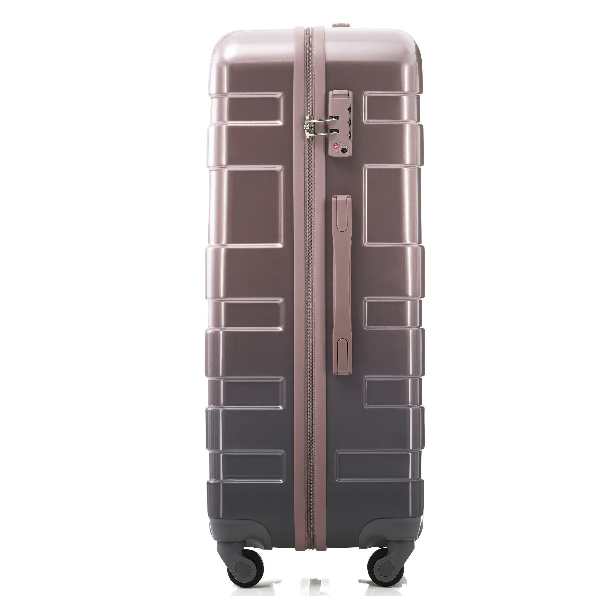 3pcs Luggage Sets with Adjustable Telescopic Handles and TSA Lock & Spinner Wheels (20'' 24'' 28'')