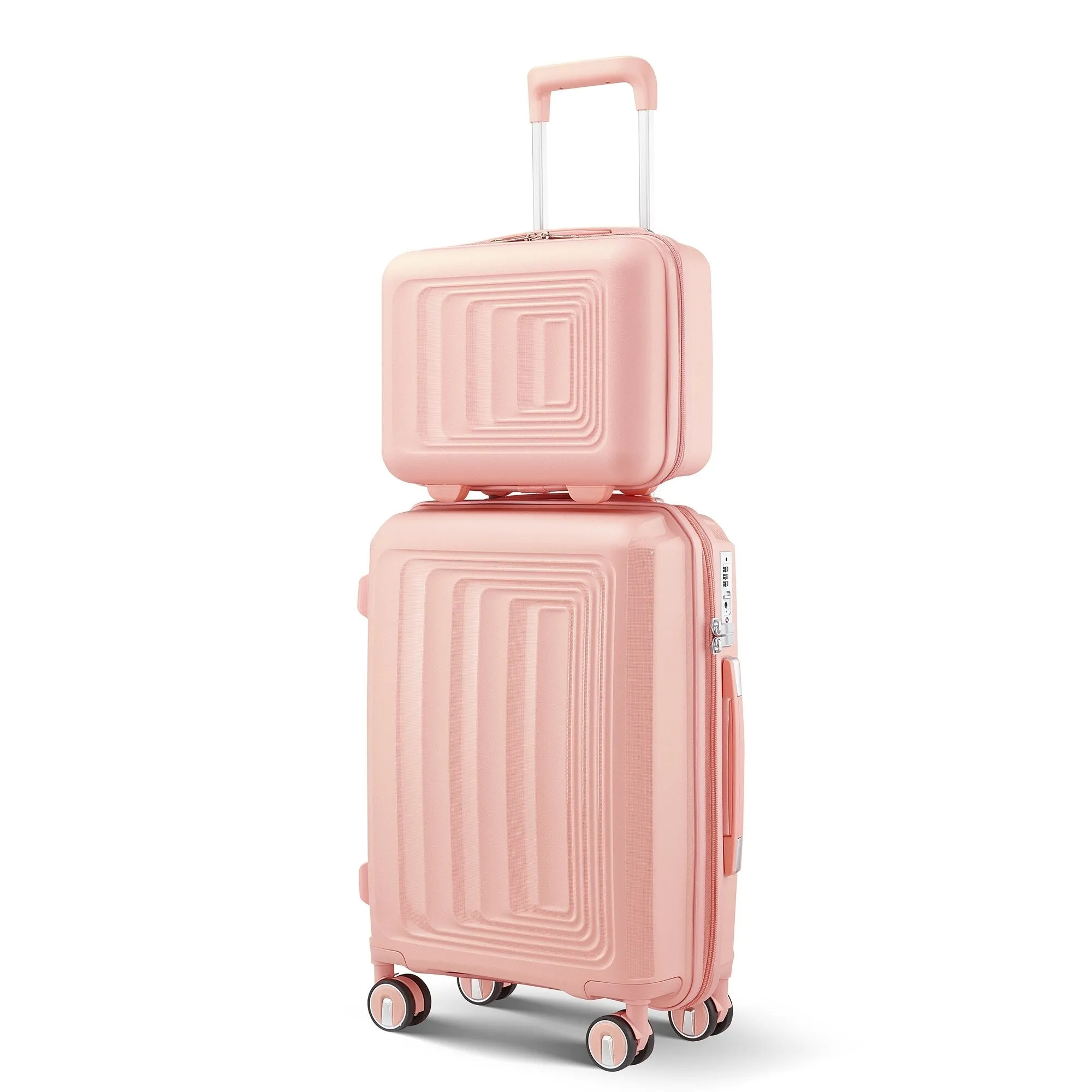 4 Piece Luggage Sets with Spinner Wheels for Men Women, Expandable Suitcase with TSA Lock and Telescopic Handle