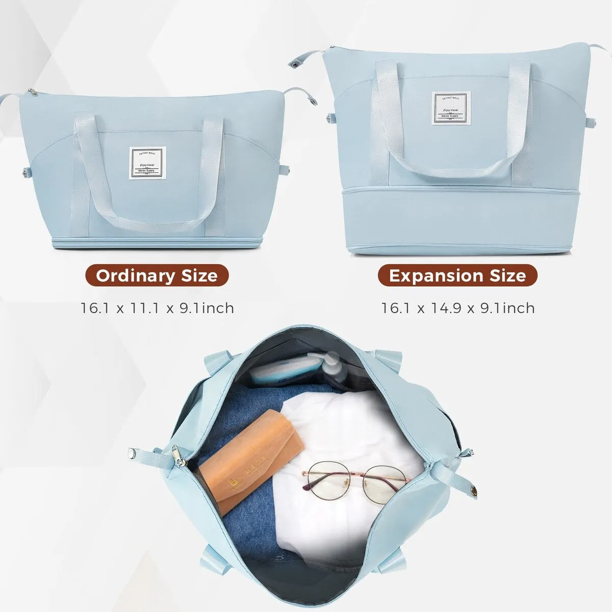 4 Piece Luggage Sets with Travel Bag by Harper&Bright Designs