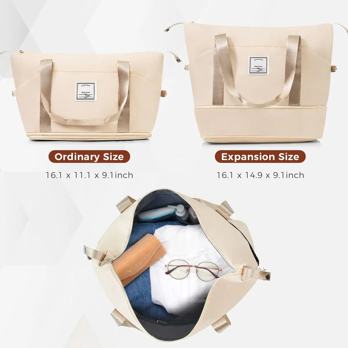 4 Piece Luggage Sets with Travel Bag by Harper&Bright Designs