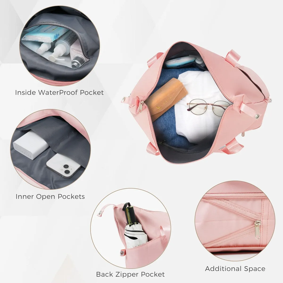 4 Piece Luggage Sets with Travel Bag by Harper&Bright Designs