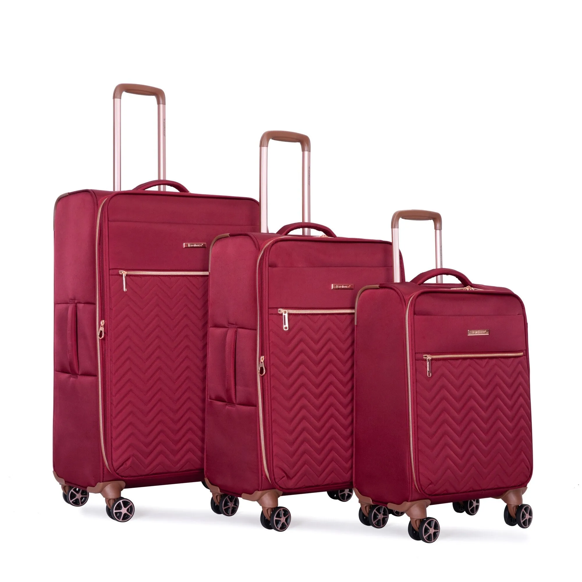 4-Piece Set (16/20/24/28) ,Softshell Suitcase Spinner Wheels Terylene Lightweight Luggage Sets