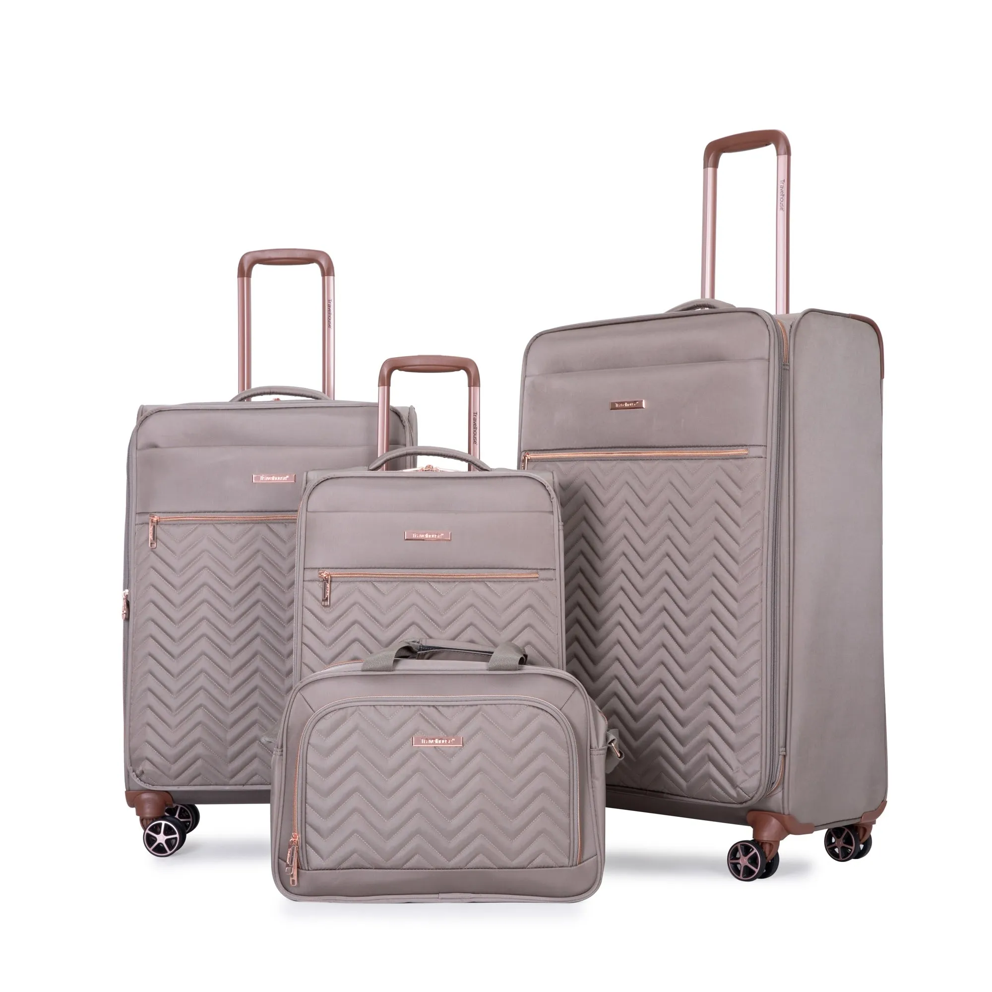 4-Piece Set (16/20/24/28) ,Softshell Suitcase Spinner Wheels Terylene Lightweight Luggage Sets