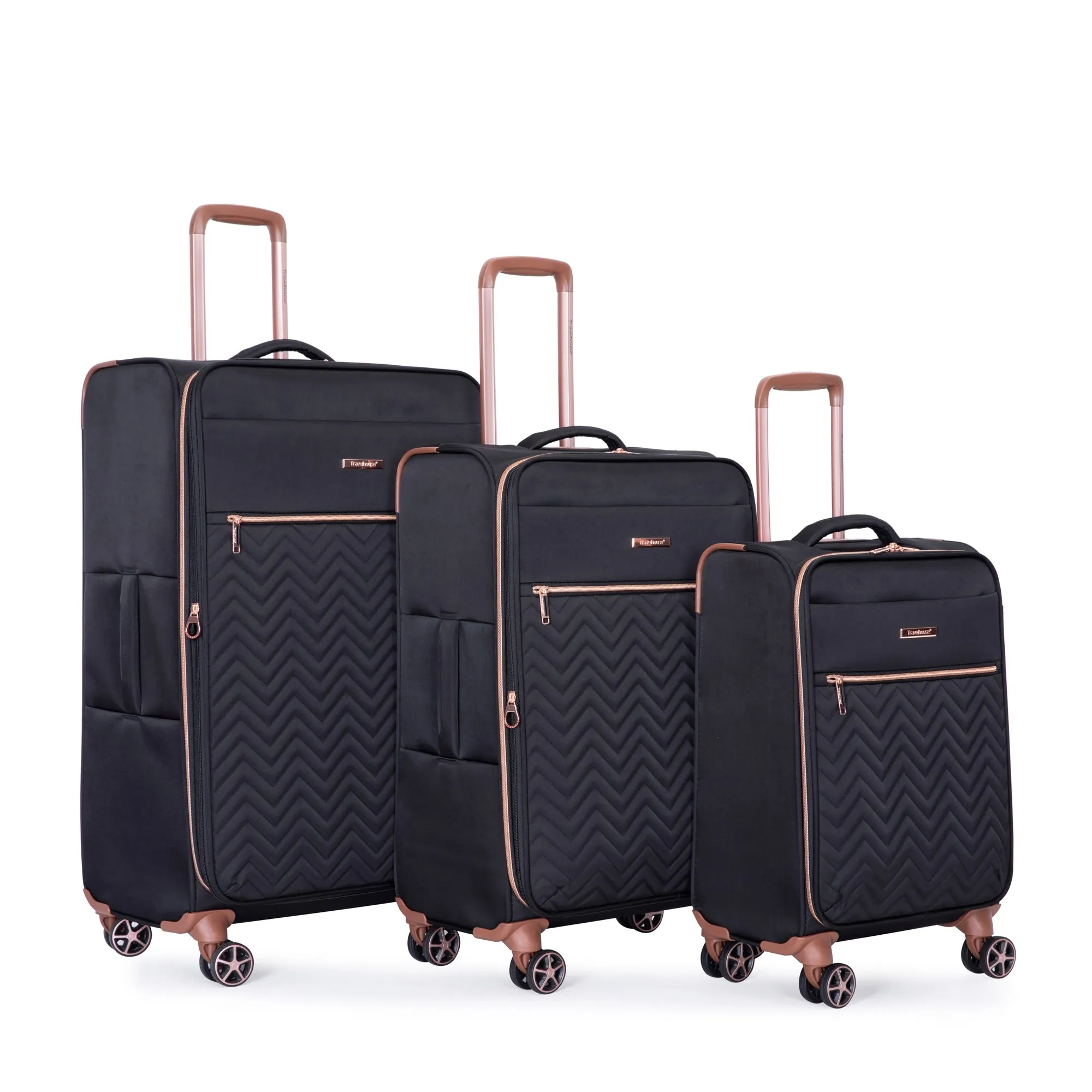 4-Piece Set (16/20/24/28) ,Softshell Suitcase Spinner Wheels Terylene Lightweight Luggage Sets