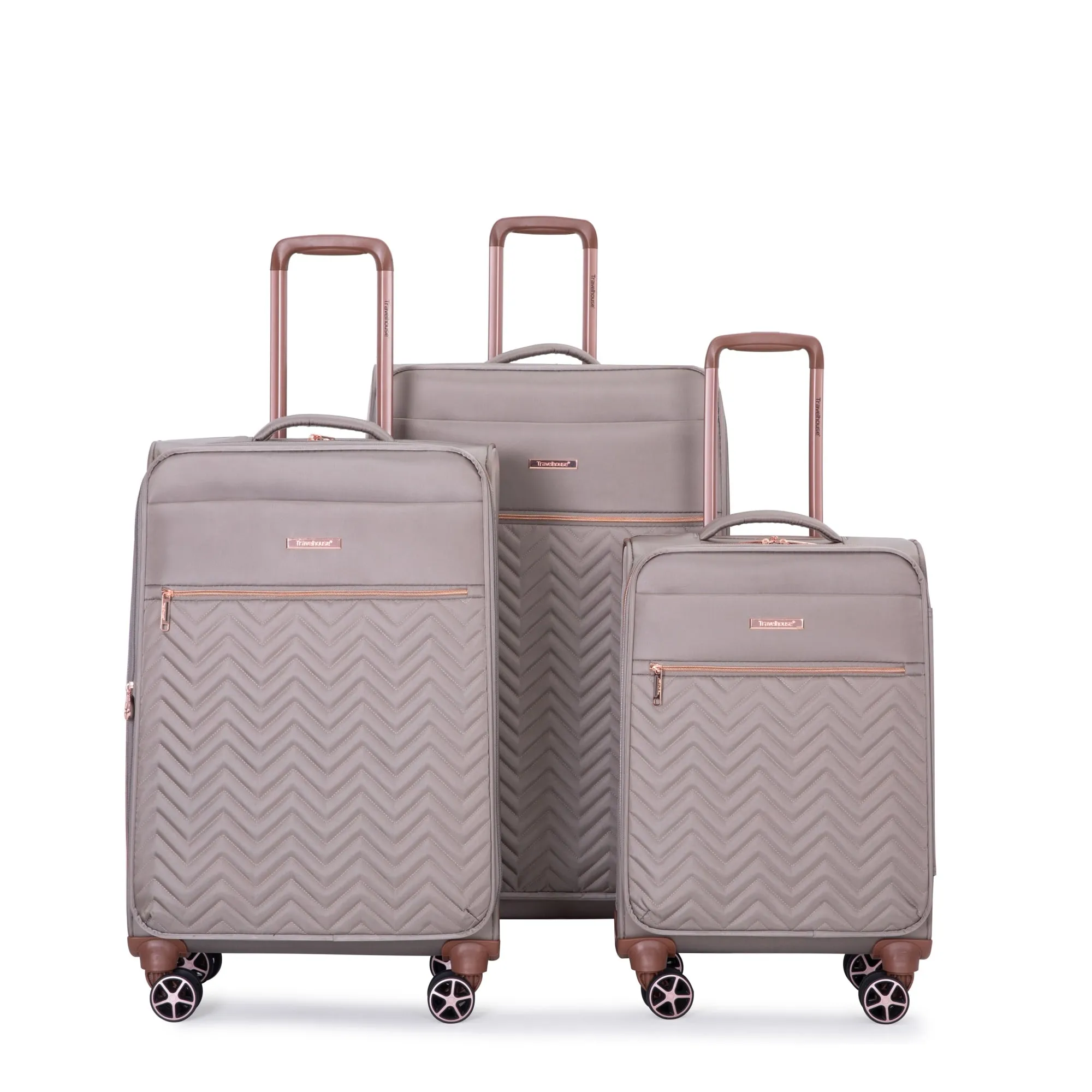 4-Piece Set (16/20/24/28) ,Softshell Suitcase Spinner Wheels Terylene Lightweight Luggage Sets