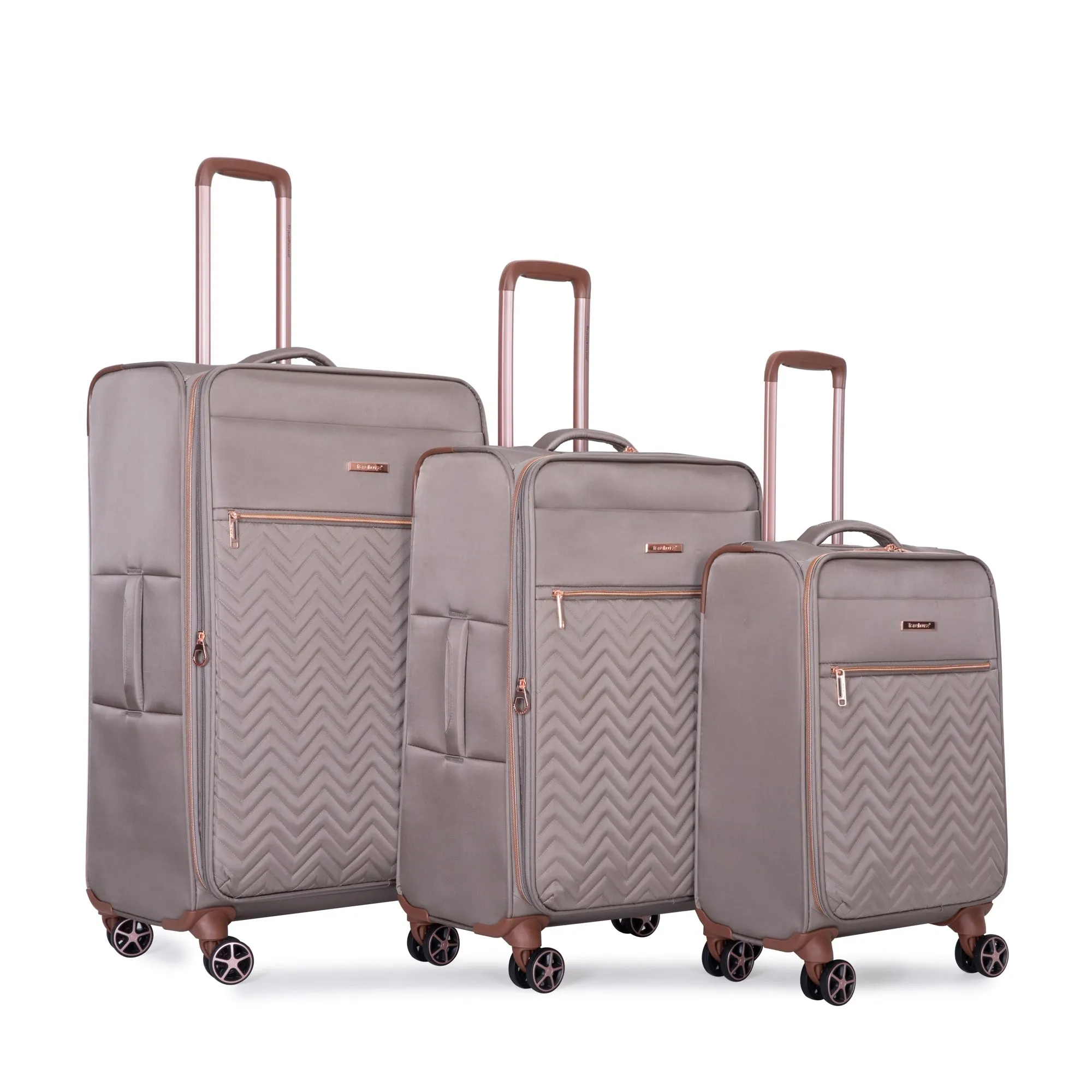 4-Piece Set (16/20/24/28) ,Softshell Suitcase Spinner Wheels Terylene Lightweight Luggage Sets