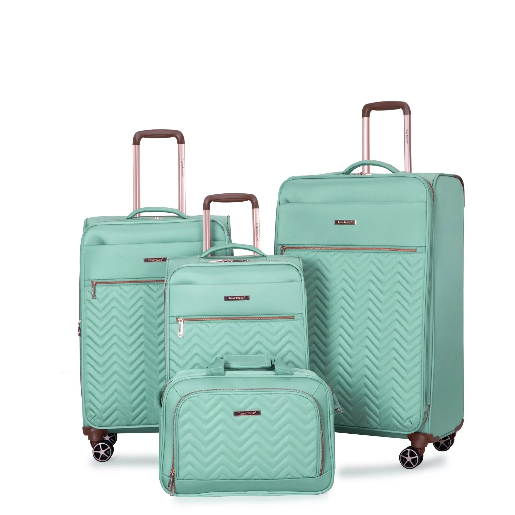 4-Piece Set (16/20/24/28) ,Softshell Suitcase Spinner Wheels Terylene Lightweight Luggage Sets
