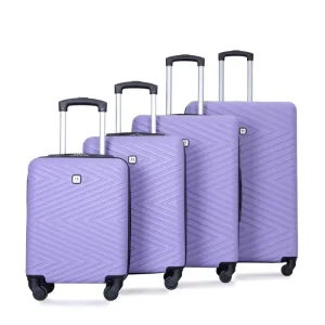 4PCS ABS Lightweight Suitcase Luggage Set with Rotating Wheels,24" and 28" with TSA Lock