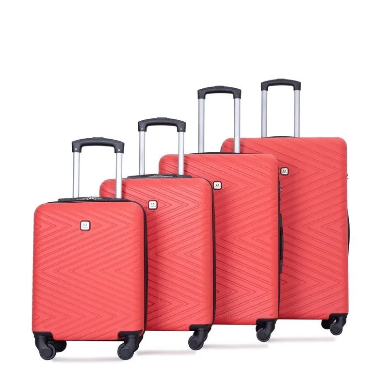 4PCS ABS Lightweight Suitcase Luggage Set with Rotating Wheels,24" and 28" with TSA Lock