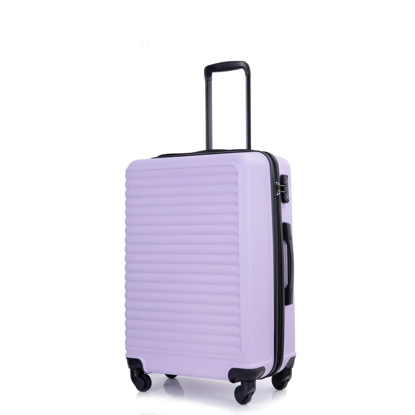 ABS 3 Piece Luggage Sets with 2 Hooks and Spinner Wheels & TSA Lock