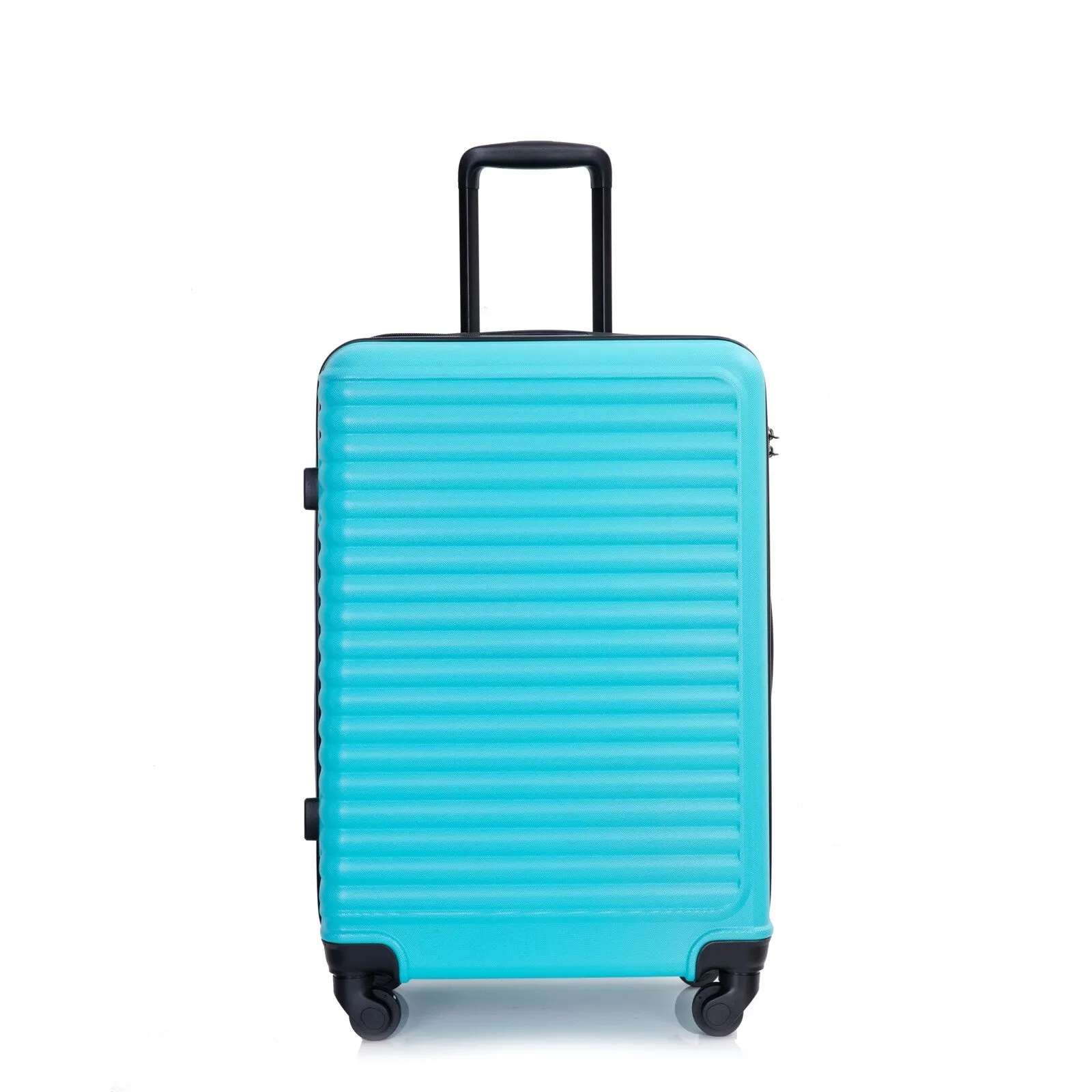 ABS 3 Piece Luggage Sets with 2 Hooks and Spinner Wheels & TSA Lock