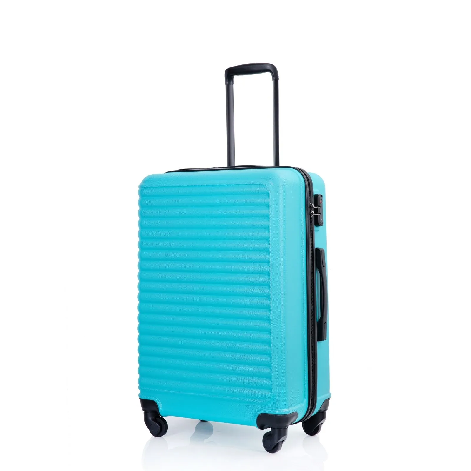 ABS 3 Piece Luggage Sets with 2 Hooks and Spinner Wheels & TSA Lock