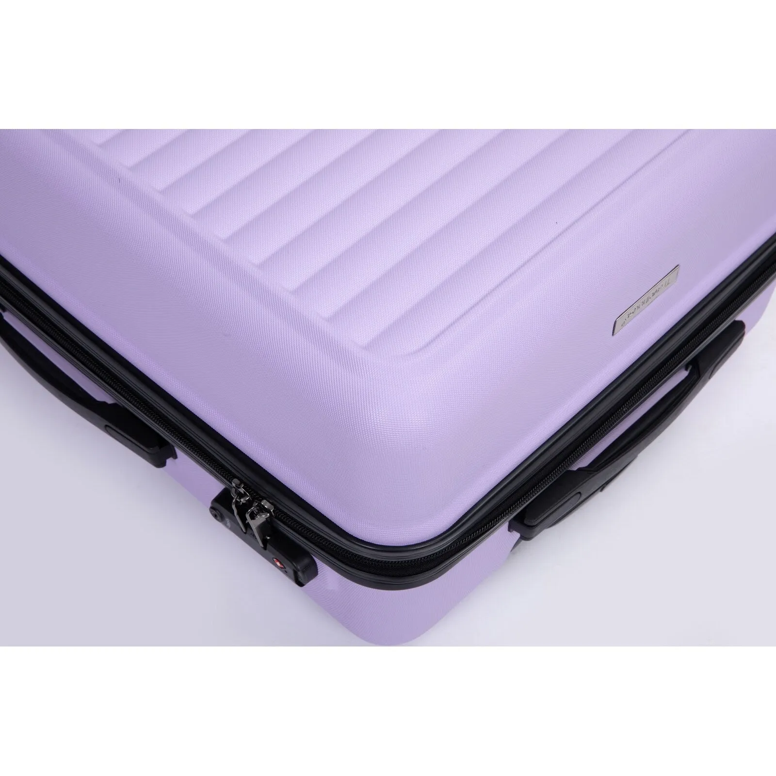 ABS 3 Piece Luggage Sets with 2 Hooks and Spinner Wheels & TSA Lock