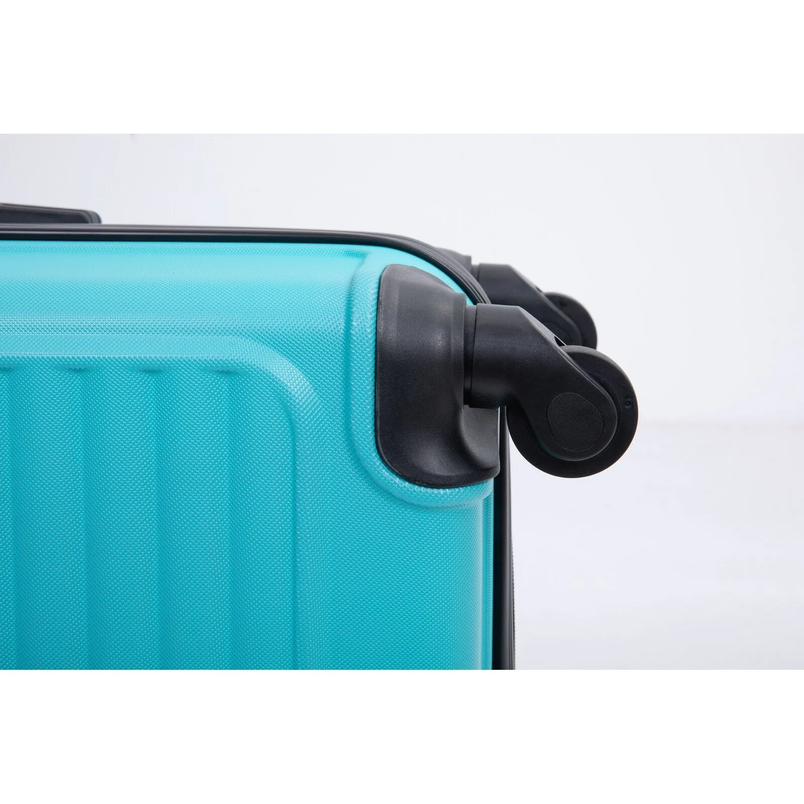 ABS 3 Piece Luggage Sets with 2 Hooks and Spinner Wheels & TSA Lock