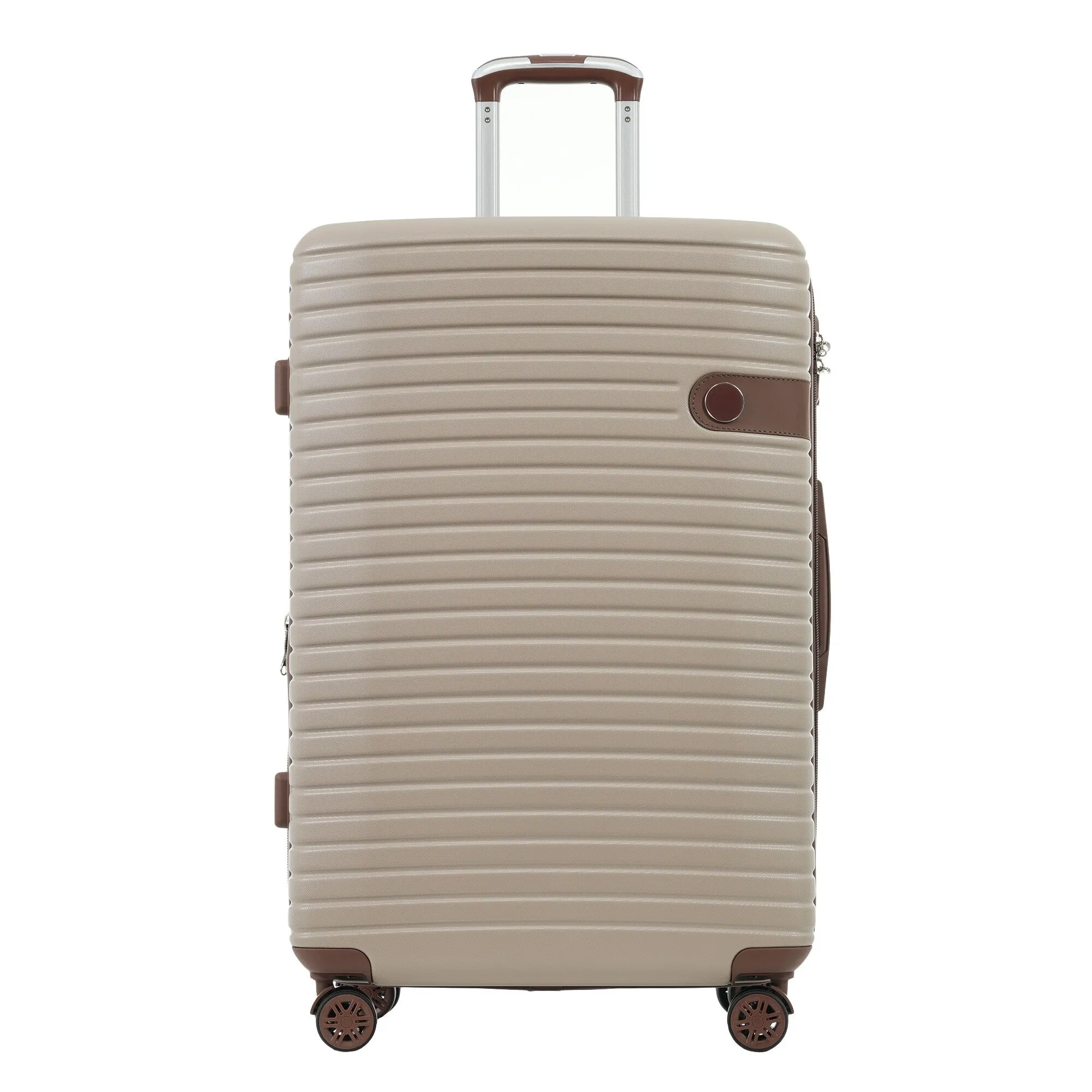 ABS Expandable Luggage with 4 Packing Cubes and TSA Lock, 4 Piece Luggage Set with Spinner Wheels for Men Women (16/20/24/28)