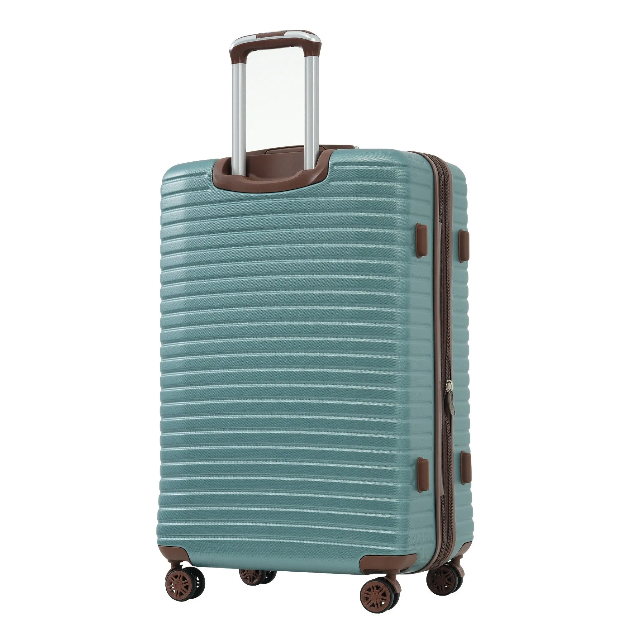 ABS Expandable Luggage with 4 Packing Cubes and TSA Lock, 4 Piece Luggage Set with Spinner Wheels for Men Women (16/20/24/28)