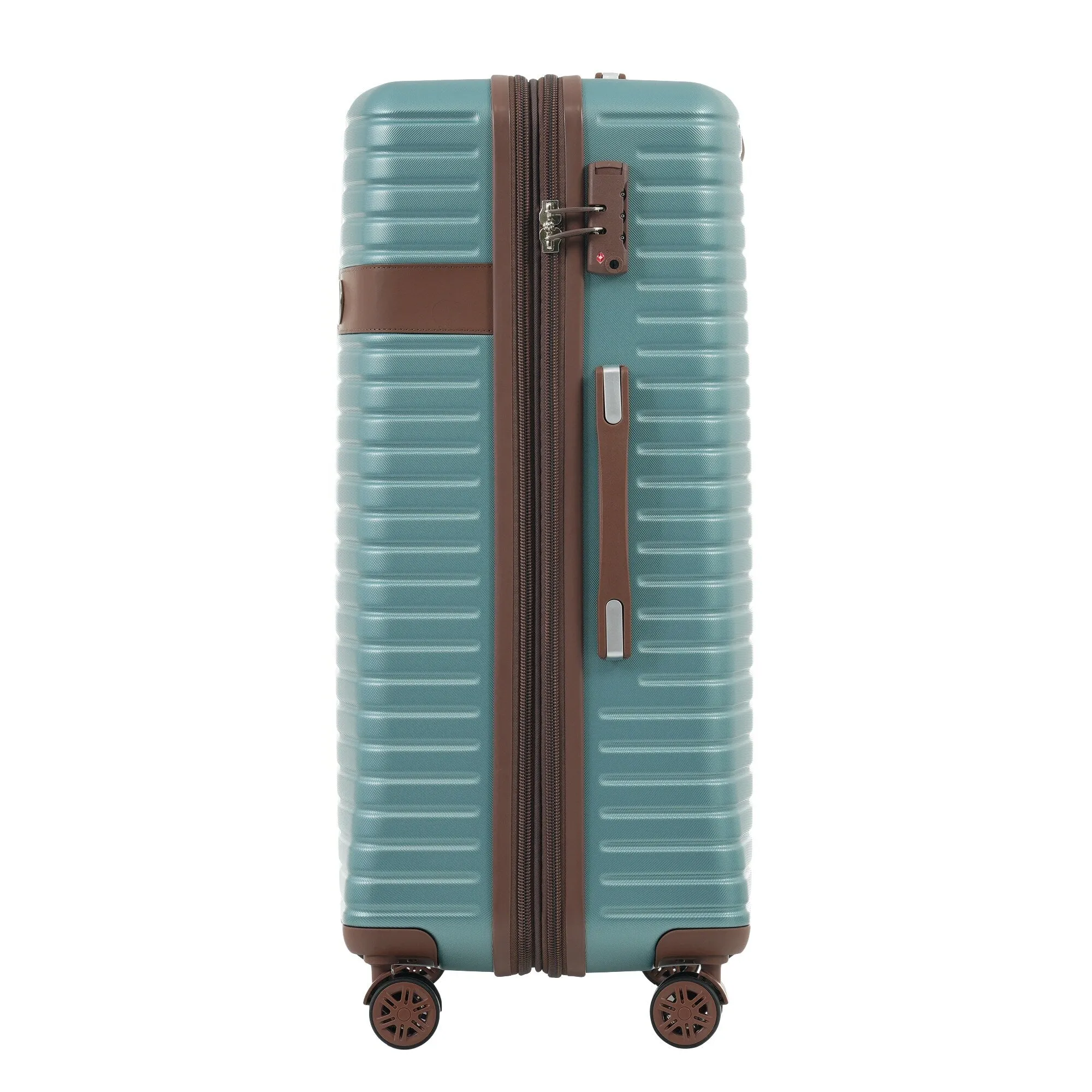 ABS Expandable Luggage with 4 Packing Cubes and TSA Lock, 4 Piece Luggage Set with Spinner Wheels for Men Women (16/20/24/28)