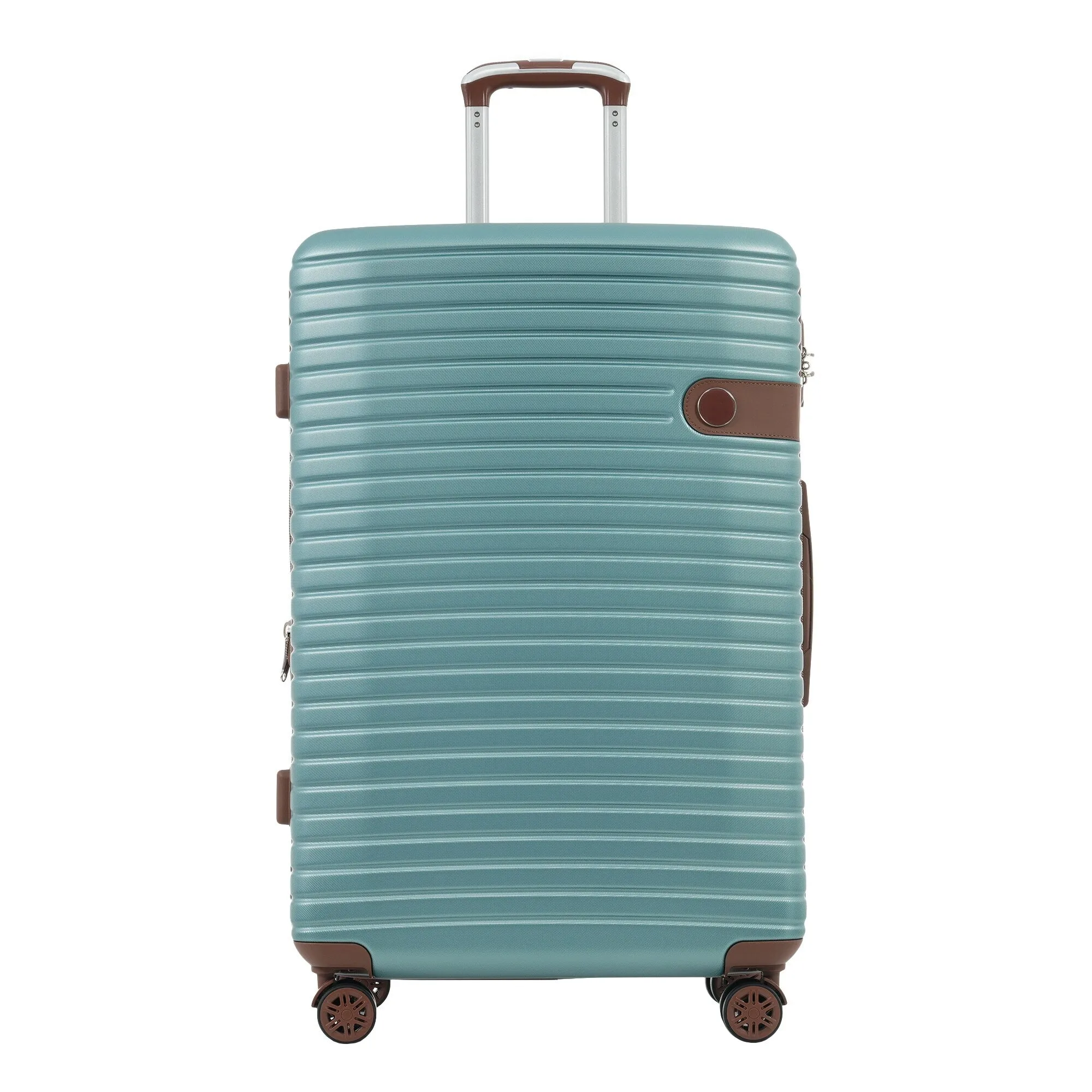 ABS Expandable Luggage with 4 Packing Cubes and TSA Lock, 4 Piece Luggage Set with Spinner Wheels for Men Women (16/20/24/28)