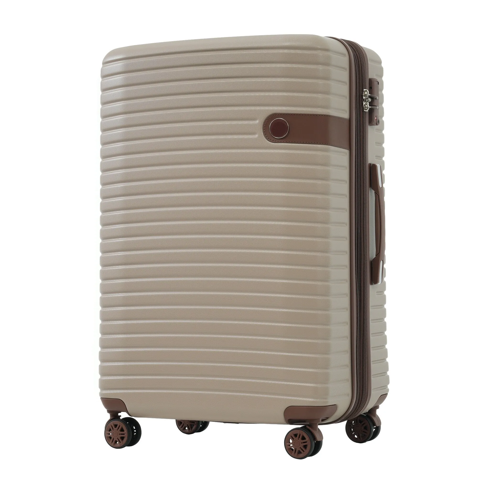 ABS Expandable Luggage with 4 Packing Cubes and TSA Lock, 4 Piece Luggage Set with Spinner Wheels for Men Women (16/20/24/28)