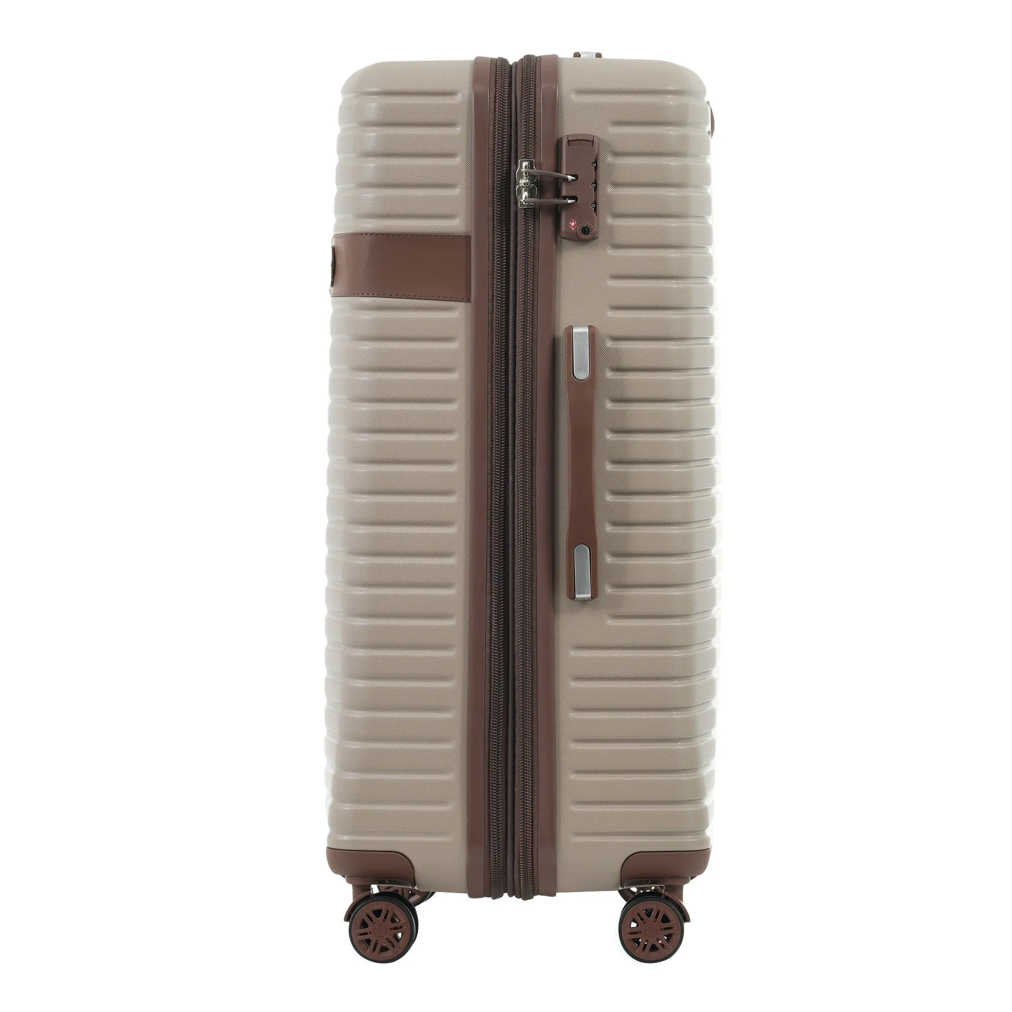 ABS Expandable Luggage with 4 Packing Cubes and TSA Lock, 4 Piece Luggage Set with Spinner Wheels for Men Women (16/20/24/28)