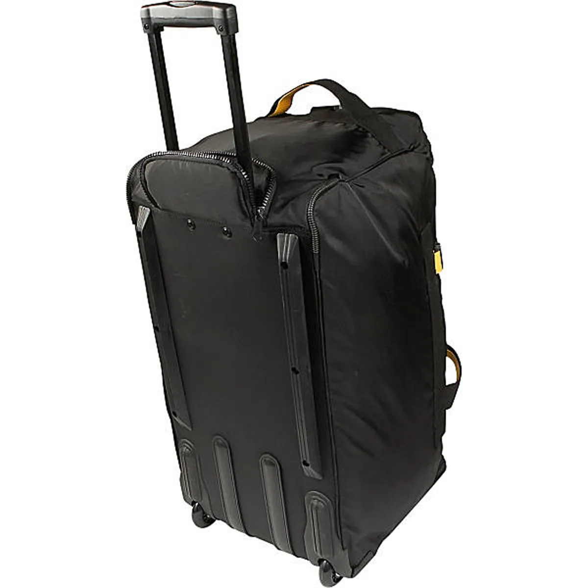 A.SAKS Rolling Trolley Duffel Bag 25-Inch Medium Check-In, Expandable with 2-Wheels and Telescoping Handle