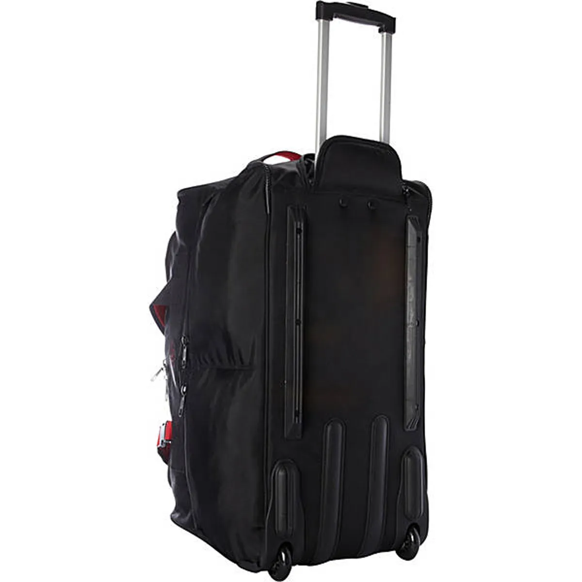 A.SAKS Rolling Trolley Duffel Bag 25-Inch Medium Check-In, Expandable with 2-Wheels and Telescoping Handle