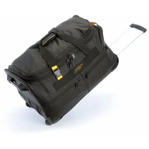 A.SAKS Rolling Trolley Duffel Bag 25-Inch Medium Check-In, Expandable with 2-Wheels and Telescoping Handle