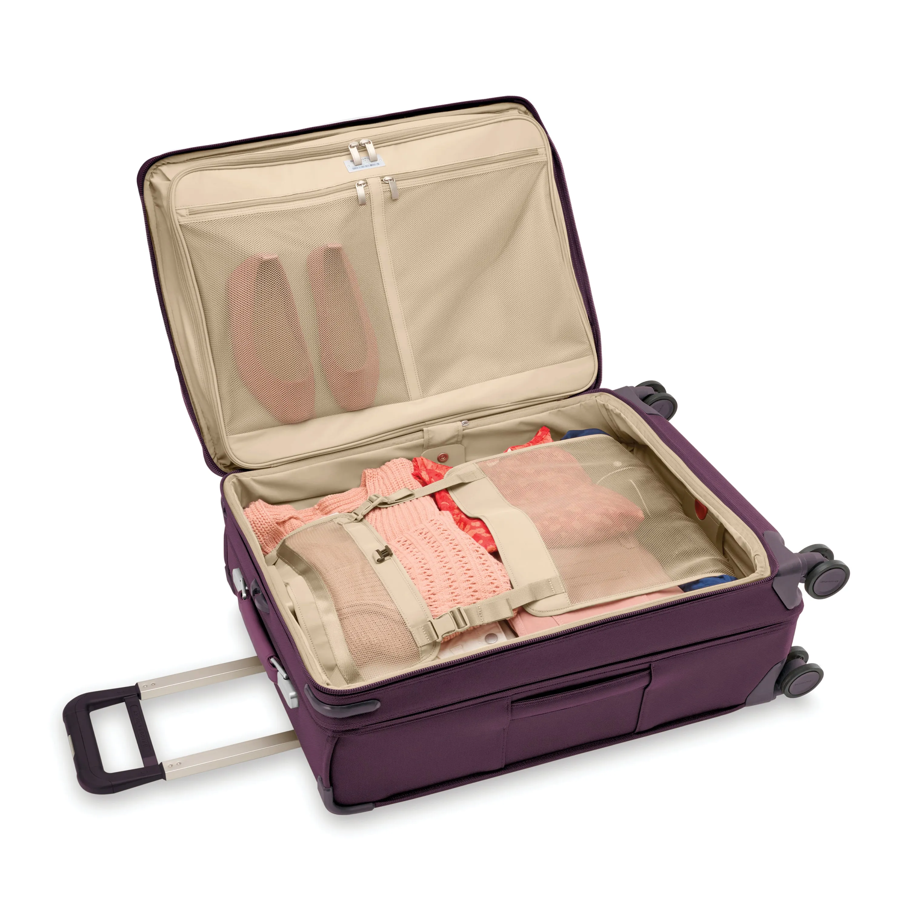 Briggs & Riley Baseline 26” Medium Softside Expandable Spinner with Suiter (Free Monogram)- BLU126CXSP