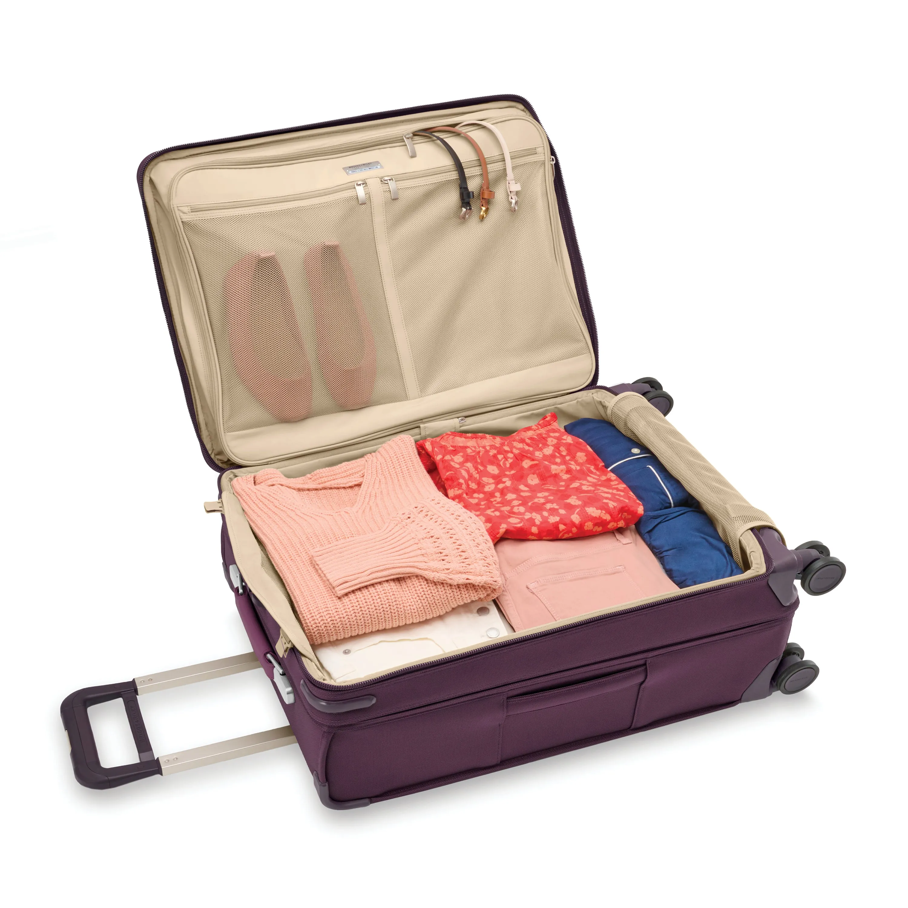 Briggs & Riley Baseline 26” Medium Softside Expandable Spinner with Suiter (Free Monogram)- BLU126CXSP