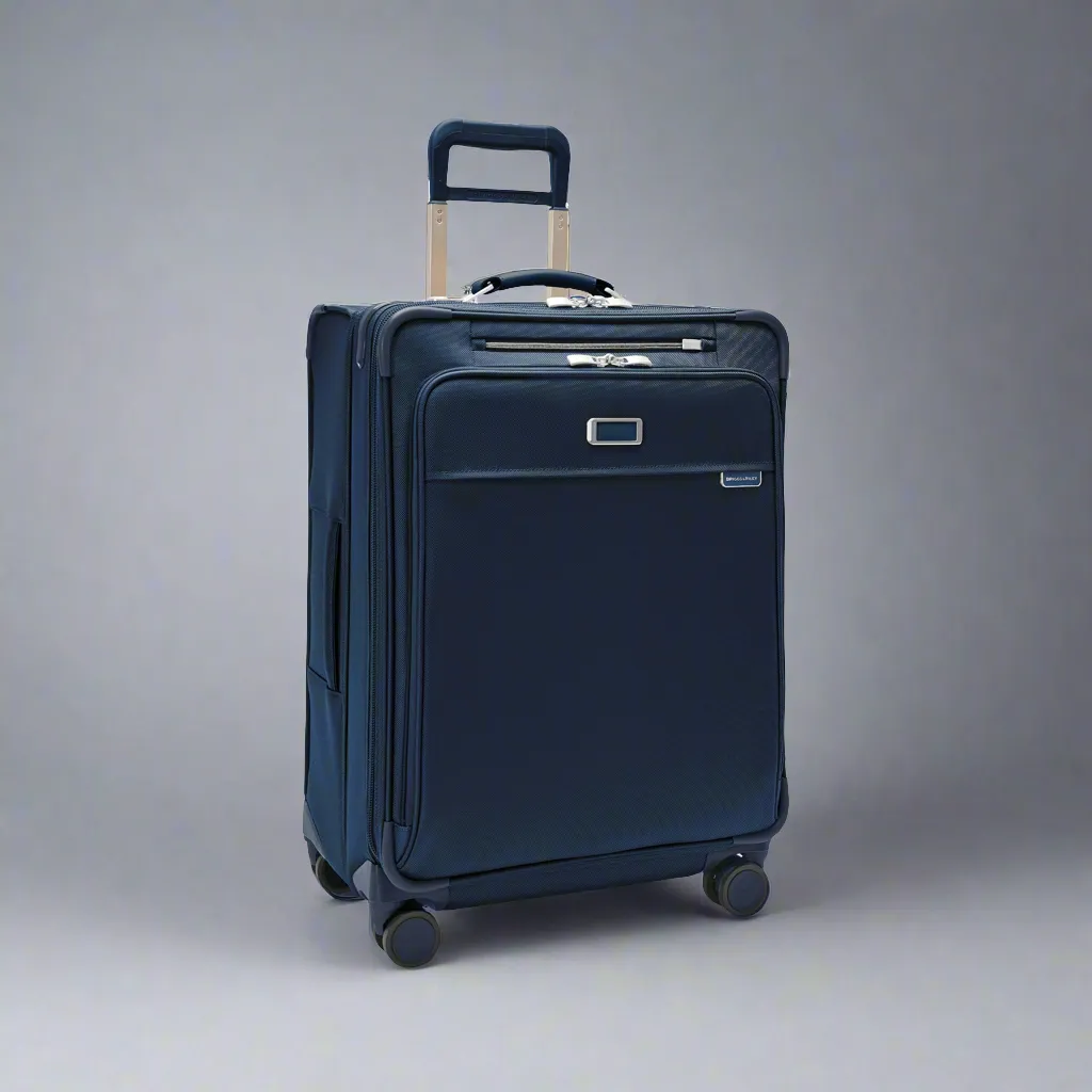 Briggs & Riley Baseline 26” Medium Softside Expandable Spinner with Suiter (Free Monogram)- BLU126CXSP