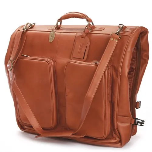 Claire Chase Classic Leather Garment Bag