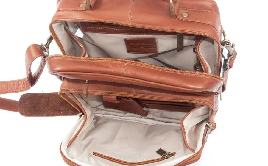 Claire Chase Jumbo Leather Man Bag