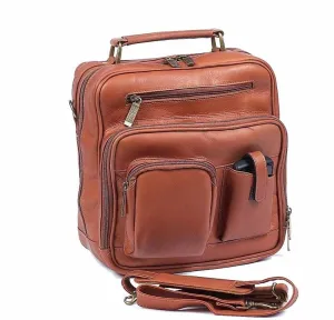 Claire Chase Jumbo Leather Man Bag