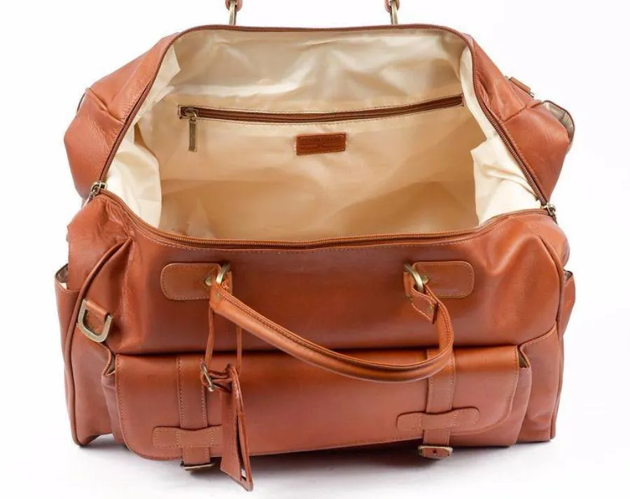Claire Chase Millionaires Leather Duffel