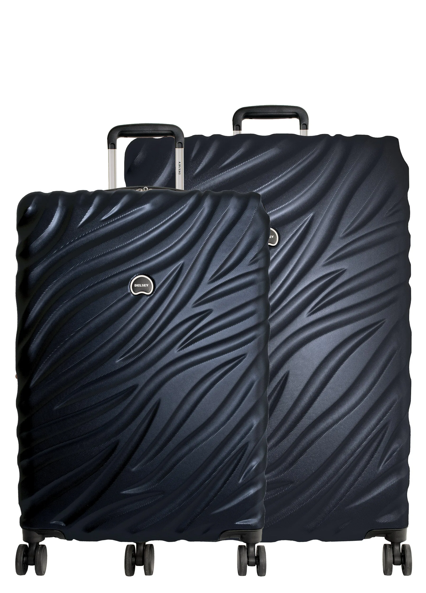 DELSEY Paris Alexis Lightweight Set 2 Piece, Double Wheel Hardshell Suitcases, Expandable Spinner Suitcase with TSA Lock and Carry On