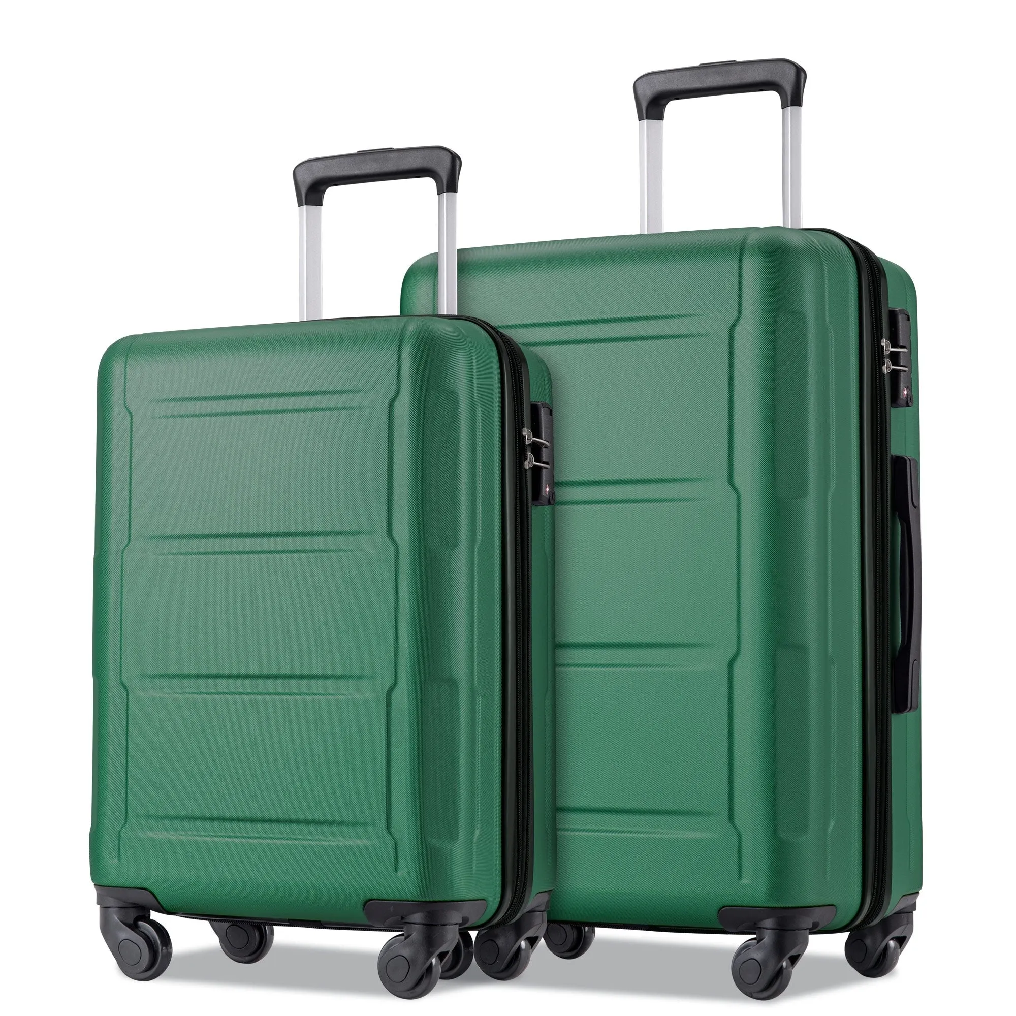 Expanable Spinner Wheel 2 Piece Luggage Set ABS Lightweight Suitcase with TSA Lock 20" 24"