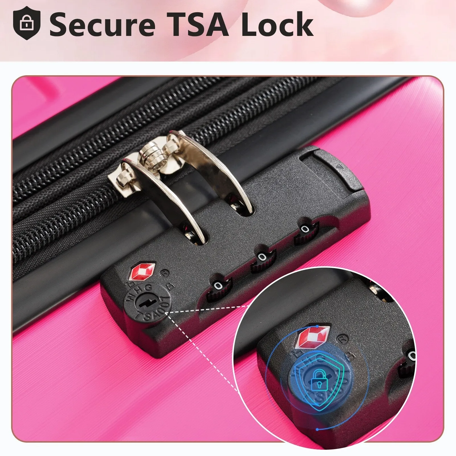 Expansion Hardshell Luggage Sets with TSA Lock & Spinner, 20''24''28''