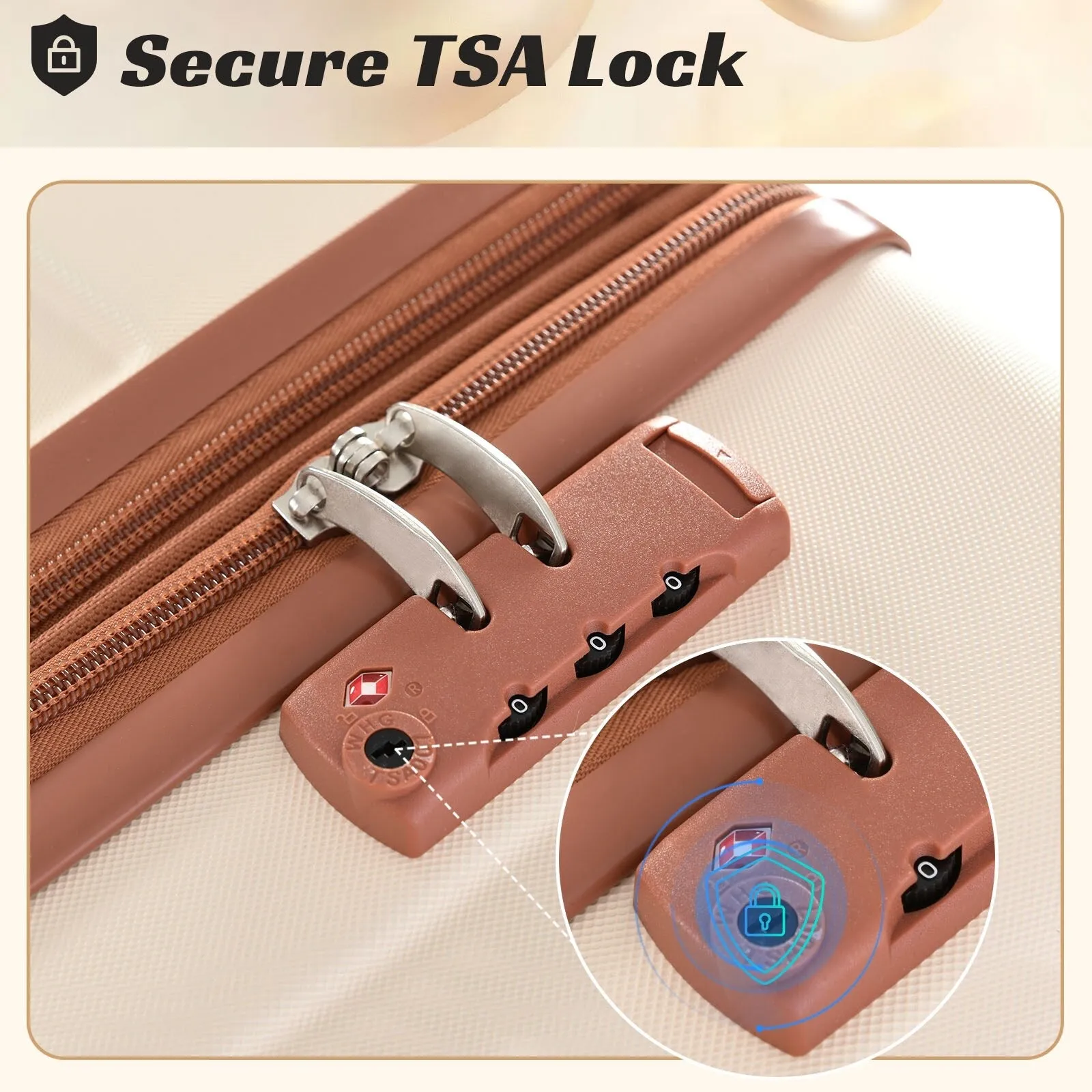 Expansion Hardshell Luggage Sets with TSA Lock & Spinner, 20''24''28''