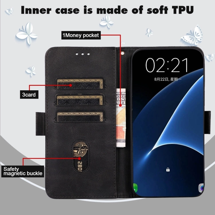 For Xiaomi Mi 11 Embossed Cat Butterflies Pattern Horizontal Flip Leather Case with Card Slot