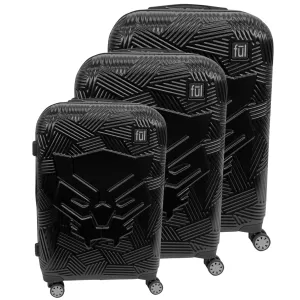 ful Marvel Black Panther 3 Piece Set (21"/25"/29") 4-Wheel Luggage Sets