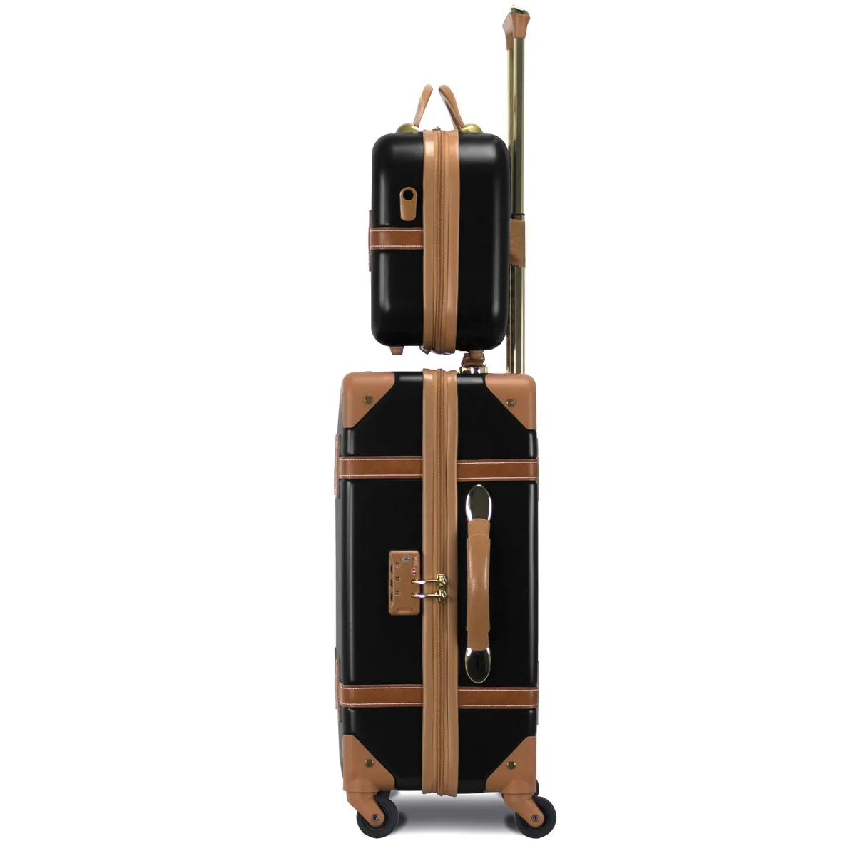 Gatsby 2 Piece Hardside Carry-On Luggage Set Black