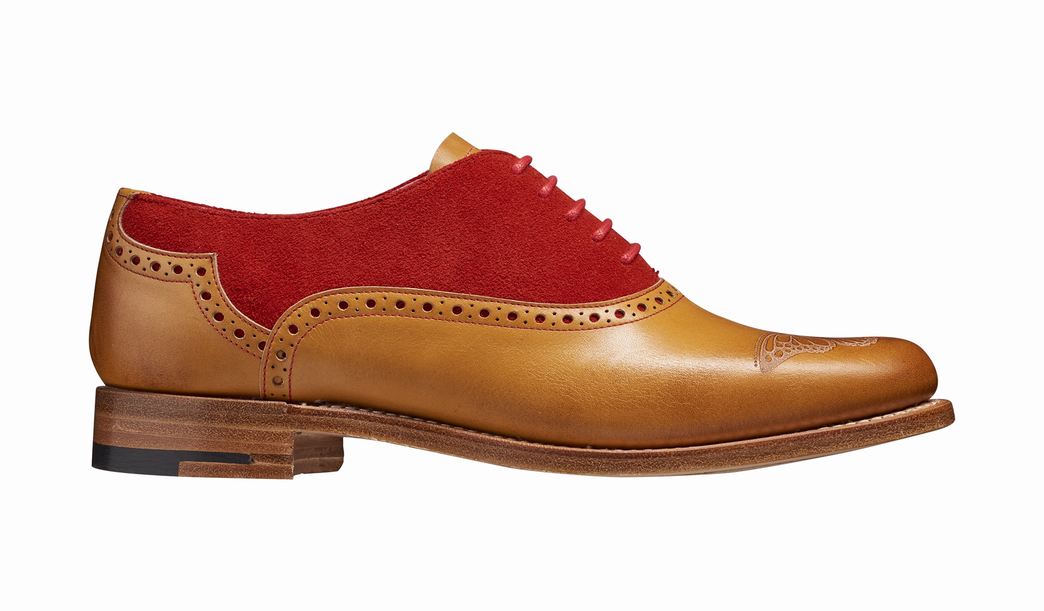 Gwen - Cedar Calf / Red Suede
