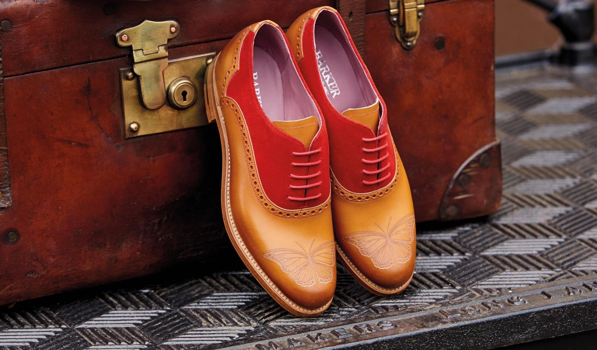 Gwen - Cedar Calf / Red Suede