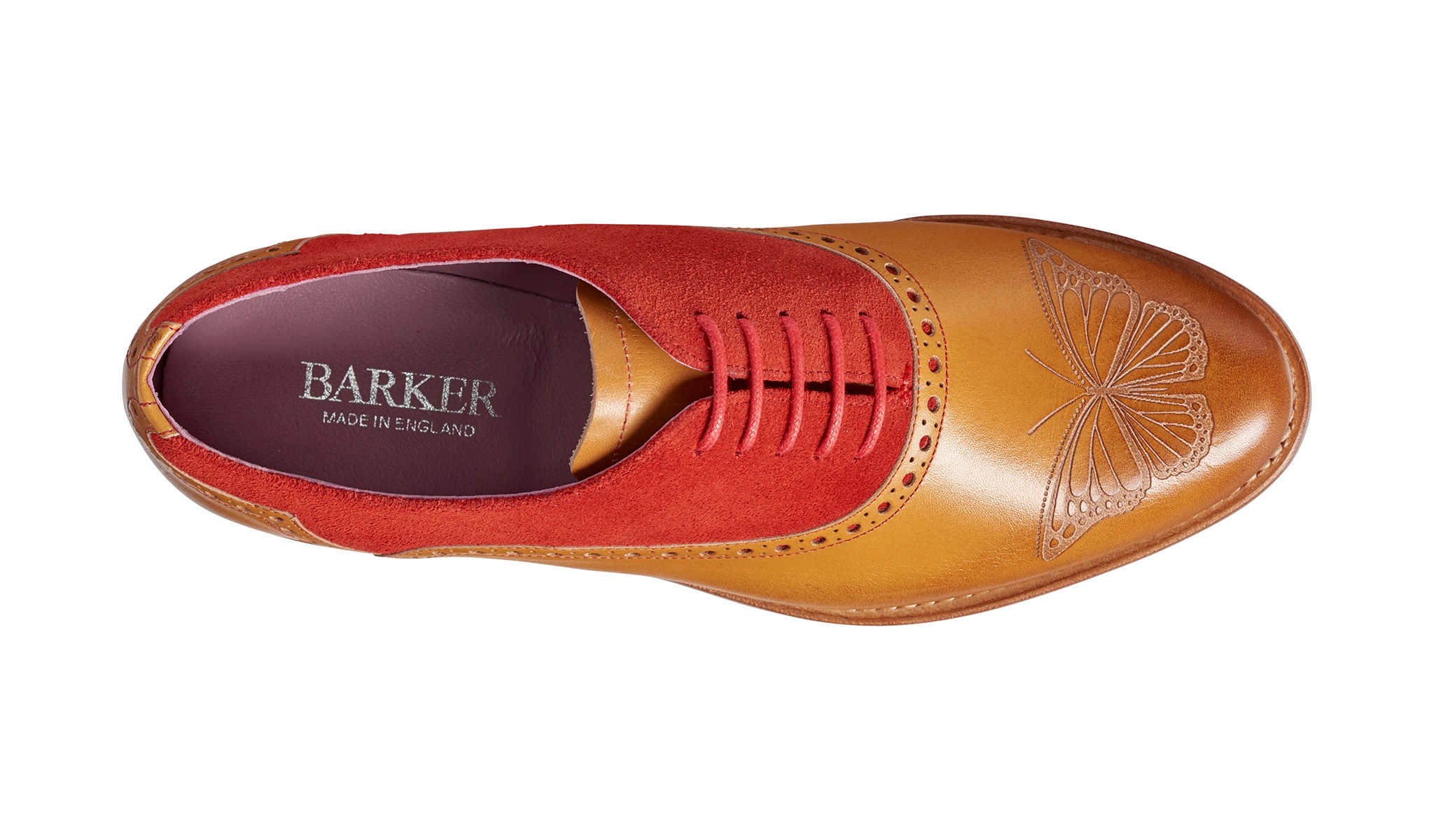 Gwen - Cedar Calf / Red Suede