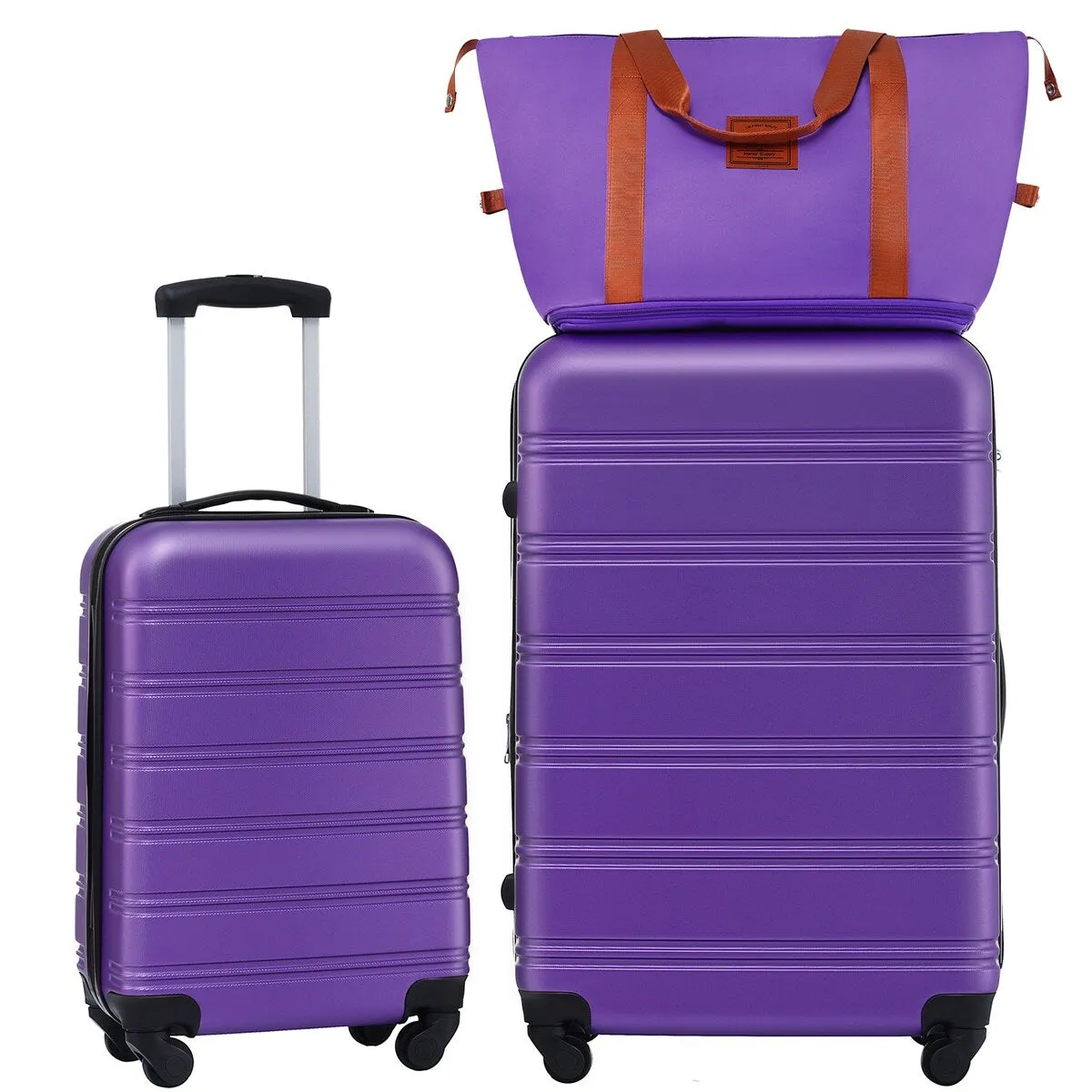 Hardshell Luggage Sets 2Pcs   Bag Spinner Suitcase with TSA Lock Lightweight 20"   28"